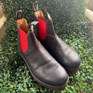 Blundstone Unisex Men's 6.5 (stamped on sole) Women's 8.5 VOLTAN Black/Red NEW